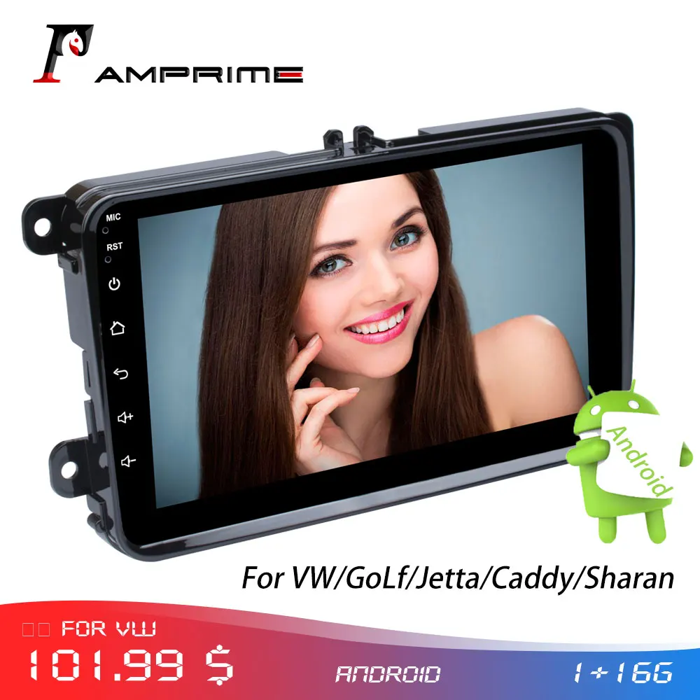 Автомагнитола AMPrime мультимедийный плеер на Android с 8 &quotсенсорным экраном Wi Fi GPS mp5