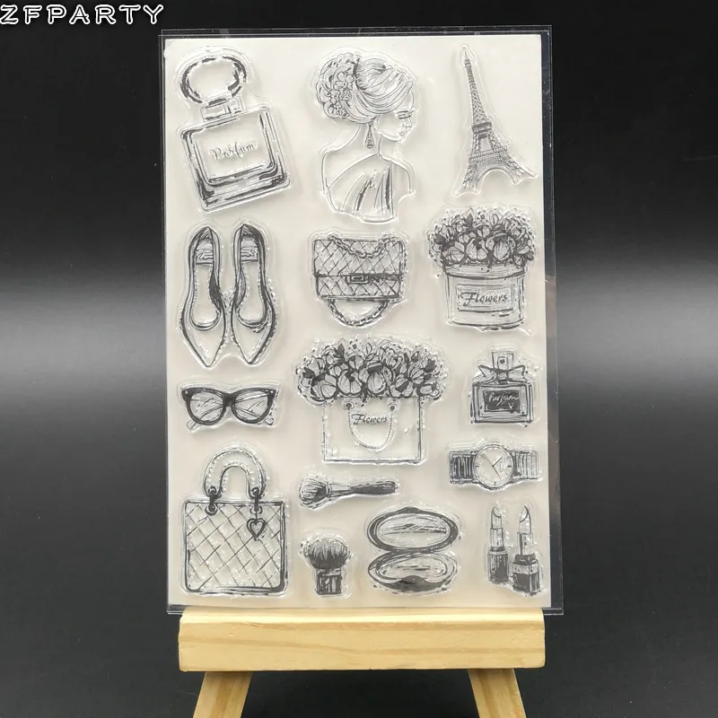 Прозрачный силиконовый штамп/печать для скрапбукинга/фотоальбома|transparent clear silicone