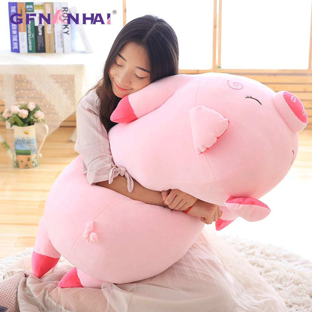 1 шт. 40 см новые стили милая Лежащая свинья плюшевая игрушка kawaii мягкая хлопковая