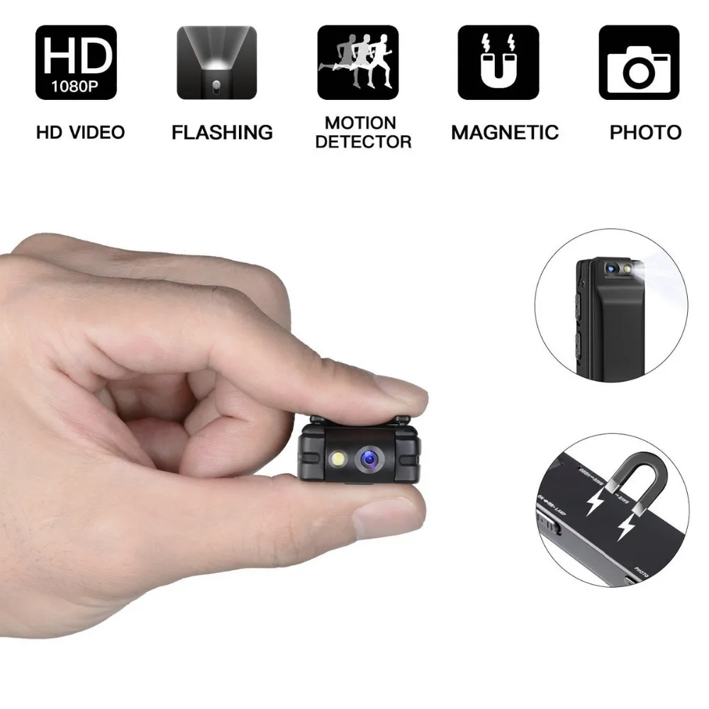 Vandlion A3 Мини цифровой Камера HD фонарик Micro Cam Магнитный тела снимок при обнаружении