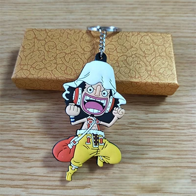 Экшн фигурка Luffy Zoro из японского аниме цельный ПВХ брелок для ключей Минифигурка