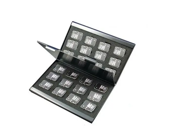 

5pcs MicroSD card case Aluminum Memory Card Case Portable card box holders for microSD CARD 24pcs