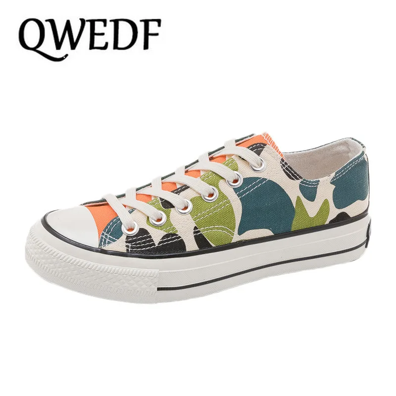 

Canvas Shoes Women Casual Sneakers Camouflage Vulcanize Classic Low Top Students Comfortable Footwear Vulcanized shoes AH-91