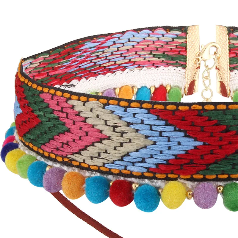 Модная новинка ювелирное изделие двойной Слои с цветком вышитым вручную Колье