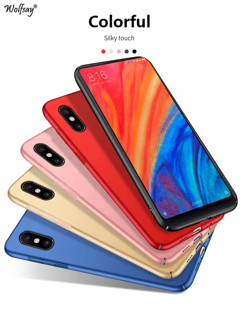Для Xiaomi Mi Mix 2s ультратонкий гладкий жесткий чехол для телефона из поликарбоната 2S