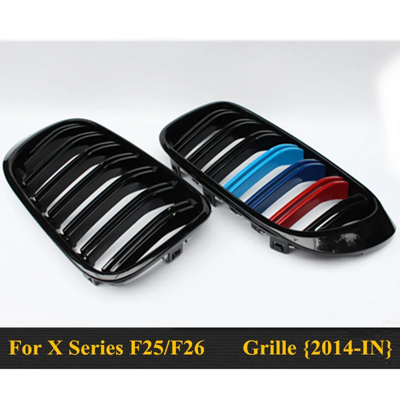 X3M X4M стильный прочный ABS передний капот Гриль для 2014 2015 2016 BMW X4 F26 &amp X3 F25 LCI в м цвет