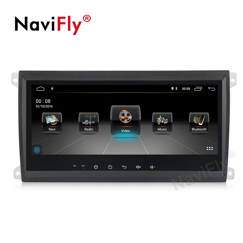 NaviFly Android 9 1 32G ROM автомобильный аудио gps навигатор для Porsche Cayenne 2003-2010 с FM AM радио