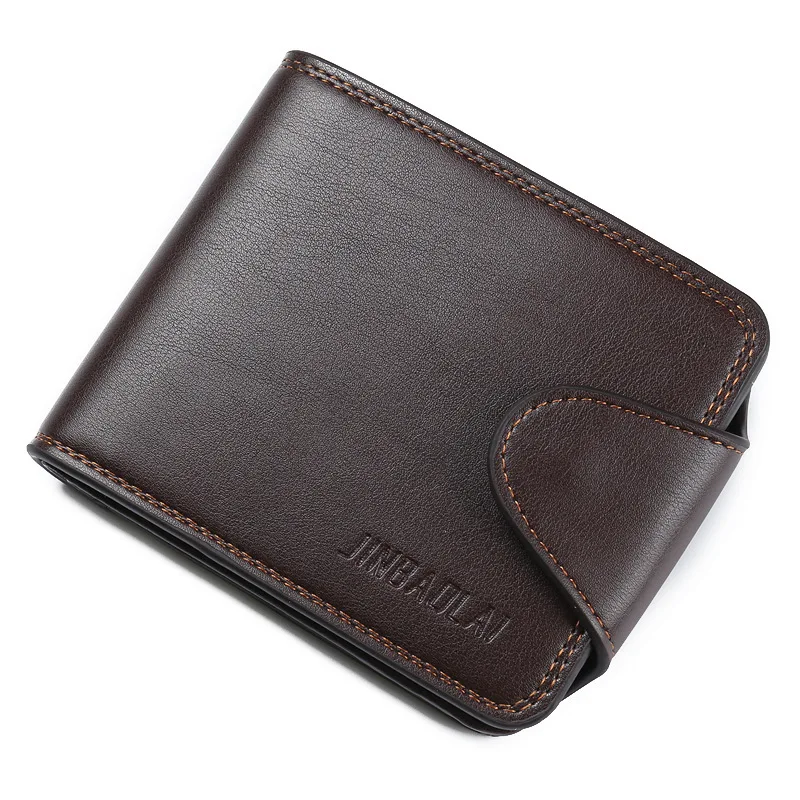 Новый дизайн деловые удобные мужские кошельки сверхкачественный черный