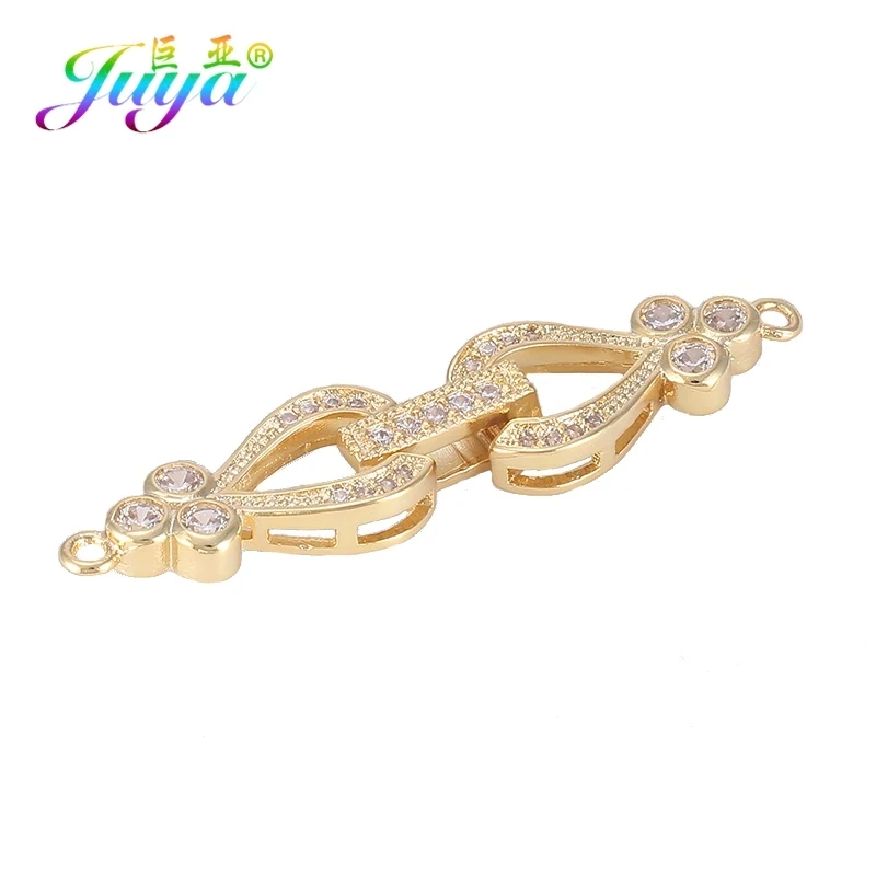 Gold Juya DIY украшения из бисера фурнитура поставки золото/серебро застежка застежки для женщин натуральные камни жемчуг Изготовление ювелирных изделий - Цвет: Gold