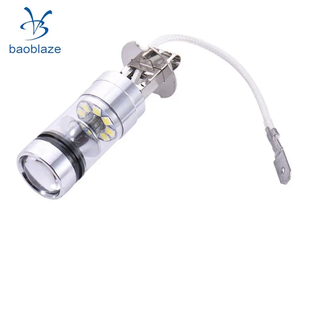 2pcs H3 8000K 100W High Power LED Foglights Daytime Running Bulbs Ice Blue | Лампы и освещение