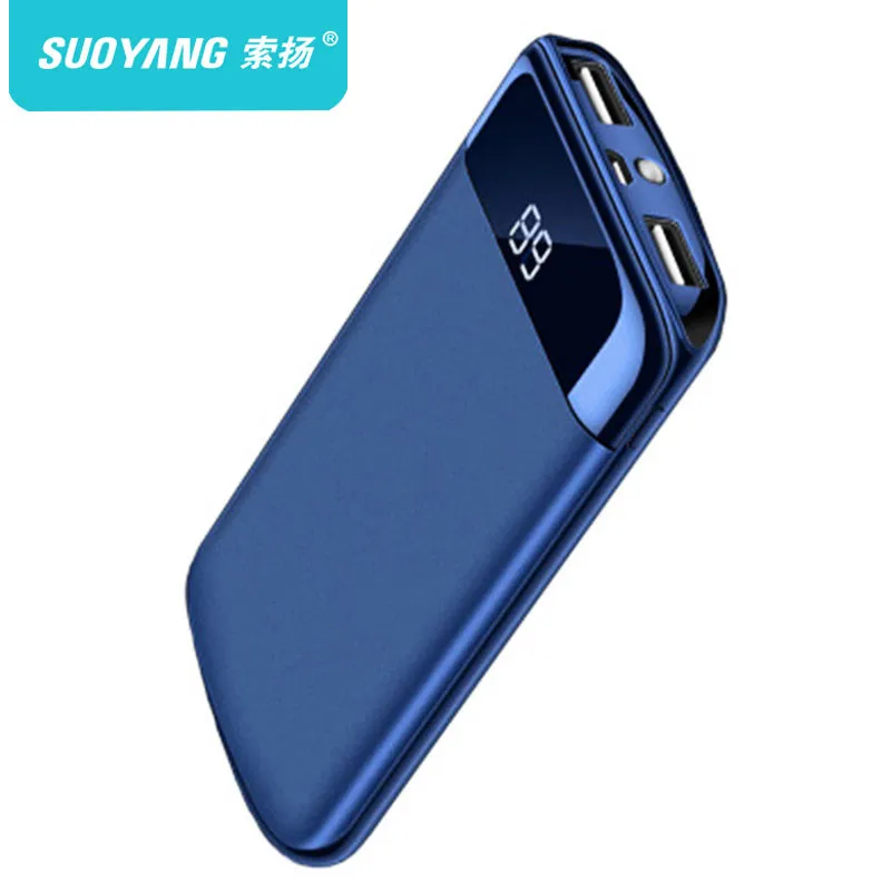 30000 мАч Внешний аккумулятор PoverBank 2 USB светодиодный Банк питания портативное