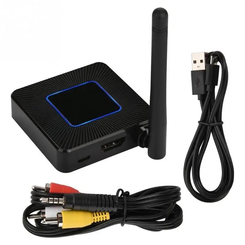 5G and 2.4G 2,4G/5G Q4 HDMI+ AV выходной зеркальный ключ H264/H265/1080 P DLNA онлайн беспроводной экранный зеркальный ключ - Цвет: 5G and 2.4G