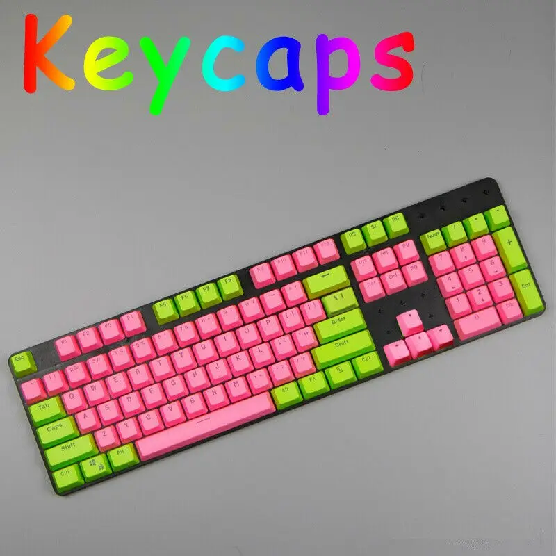 87/104 клавиш EVA красный розовый PBT подсветка Keycap OEM высота Doubleshot набор ключей для Cherry