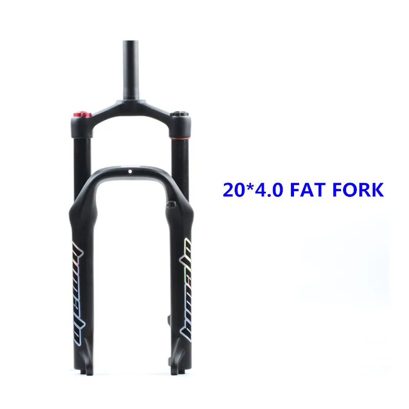 FAT FORK 204.0 HIMALO Велосипедная вилка MTB Moutain, 20 дюймов велосипедная Велосипедная вилка с пневматическим газом, запорная подвесная вилка из алюминиевого сплава для 4," шин 135 мм - Цвет: FAT FORK 204.0