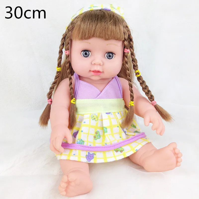 30cm 20 Вт, 30 см Reborn baby doll мягкий винил reborn baby doll playmate детские игрушки ролевые игры игрушки Рождественский подарок на день рождения; наряд для фотосессии - Цвет: 30cm