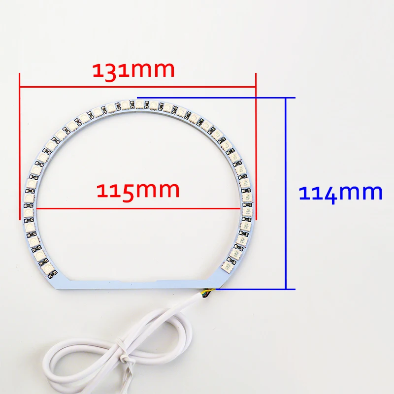 Бегемот RF контроллер 4x131 мм RGB LED Ангельские Глазки многоцветная фара с Halo Ring пульт