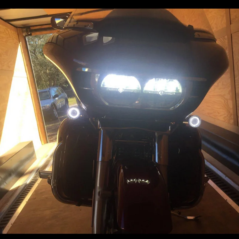 FADUIES 2 &quotцилиндрический стиль светодиодный поворотный сигнал W/бег желтый с белым