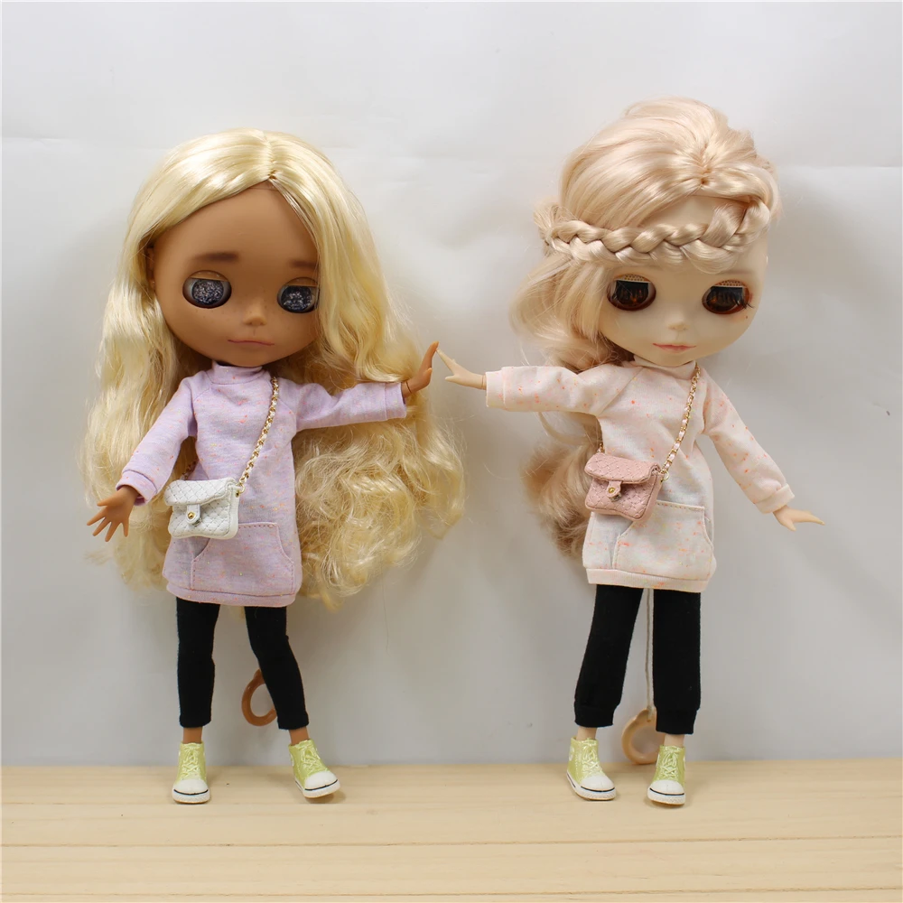 Белая и розовая сумка через плечо для 1/6 Blyth