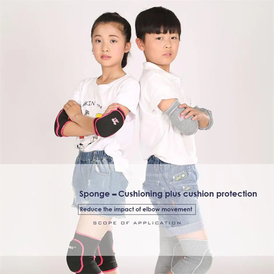 AOLIKES 1 пара спортивных защитных комплектов теплые цвета Детские губчатые