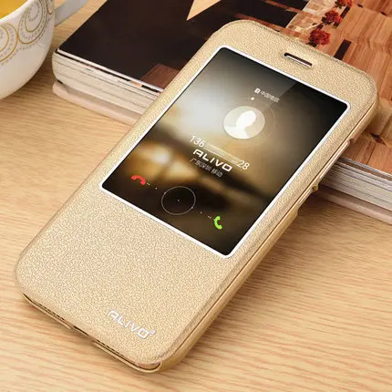 Чехол для huawei G8 ALIVO из высококачественной искусственной кожи умный простой