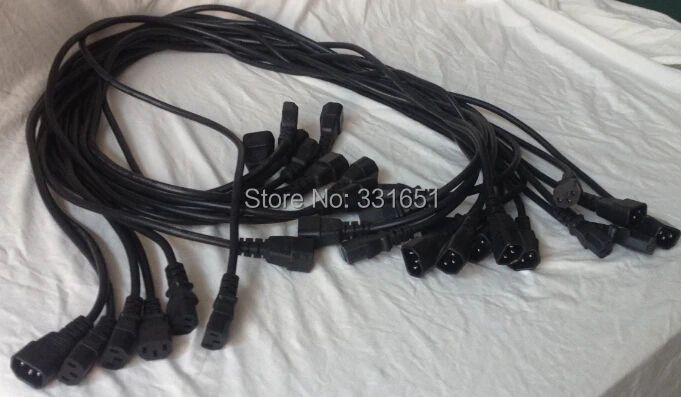 

8pcs/lot IEC power cable for linking the lights together Fast Shipping