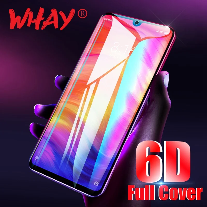 6D закаленное стекло для Xiaomi Redmi Note 9 9S 8 8T 7 5 Pro защита экрана Xiomi Mi 9T A2 Lite|Защитные