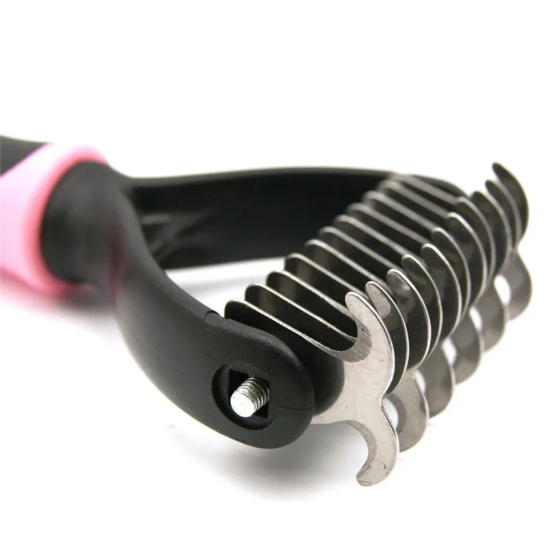 Профессиональная расческа для собак щетка ухода за животными кошками мехом с