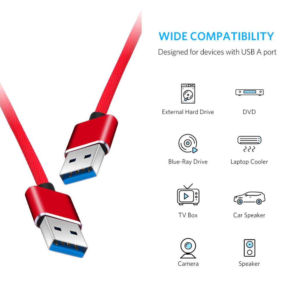 Кабель-удлинитель KEBIDU для радиатора 2 0 Мбит/с USB 480 | Электроника
