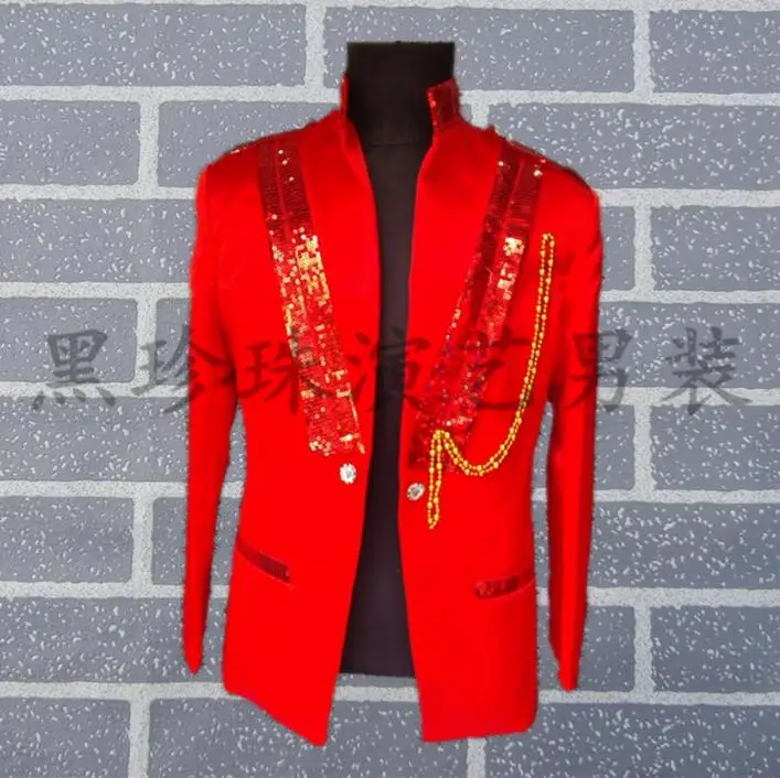 men suits designs masculino homme terno stage costumes for singers men sequin blazer dance clothes jacket style dress