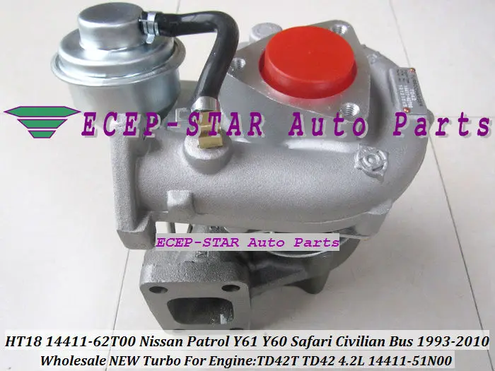 Бесплатная доставка HT18 14411 62T00 51N00 09D60 турбо для NISSAN Safari Patrol Y60 Y61 автобус W40 W41 TD42T TD42Ti