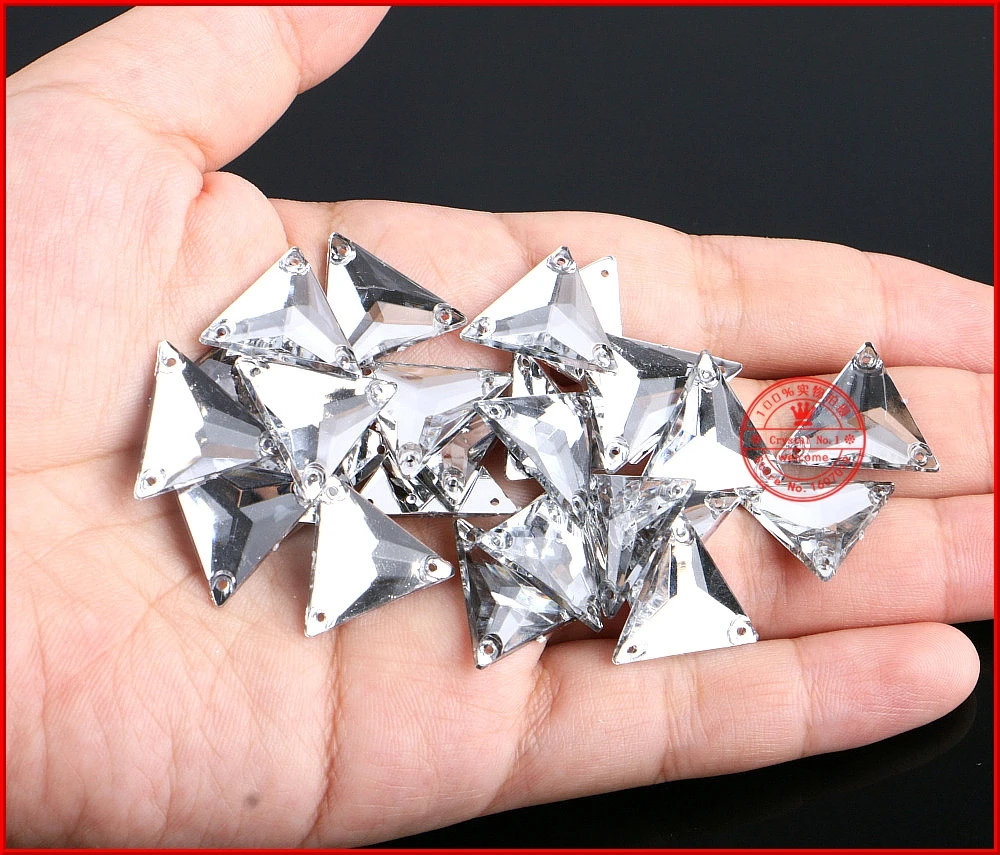 50pcs/lot 16*16mm Shiny TR Sew On 2 Holes White Rhinestone Crystal Stone Women DIY Jewelry For Wedding Dress Clothes | Дом и сад