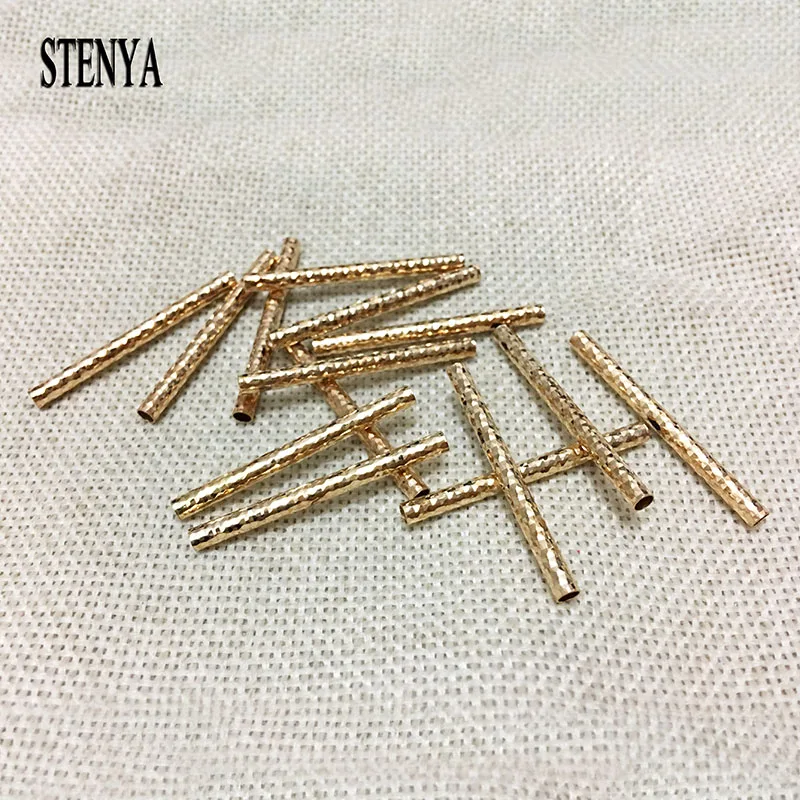 Украшения трубчатые шарики Spacer Гладкий изогнутый браслет трубка соединитель