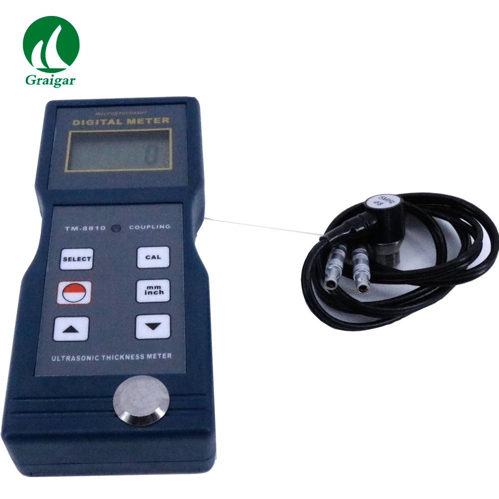TM8810 Thickness Meter Gauge with LCD Display High Accuracy Measuring Range 1.5~200mm | Инструменты