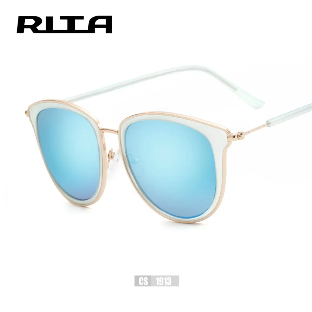 2017 рита металлический каркас cat eye женщины солнцезащитные очки женские