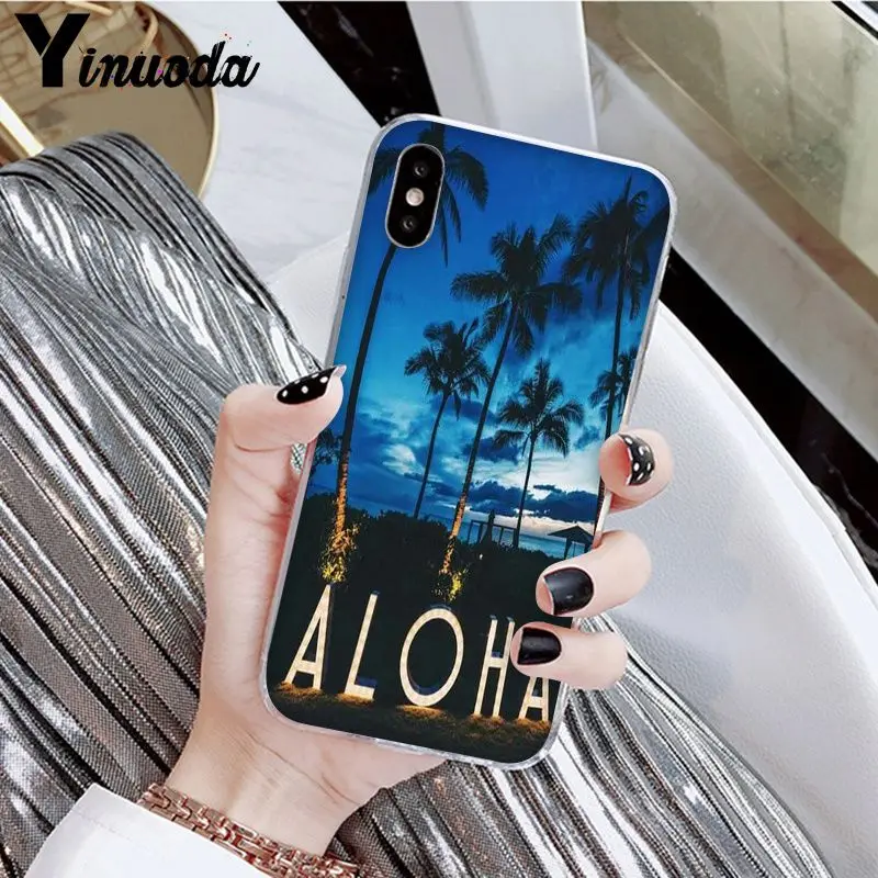 Yinuoda Hello Hawaii Aloha DIY Роскошный Высокий протектор на конце чехол для Apple iPhone 8 7 6 6S Plus X XS MAX 5 5S SE XR мобильных телефонов