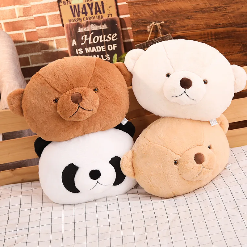 

40cm Cartoon Teddy Bear & Panda Plush Pillows Stuffed Soft Animal Plush Toys Kawaii Doll for Kids Sofa Decor Valentine Gift