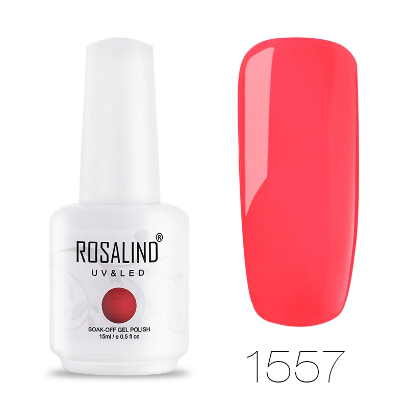 RH1557 ROSALIND гель 1S 15 мл Гель-лак замачиваемый лак для ногтей 1534-1864 полувернис постоянный УФ светодиодный Гель-лак - Цвет: RH1557