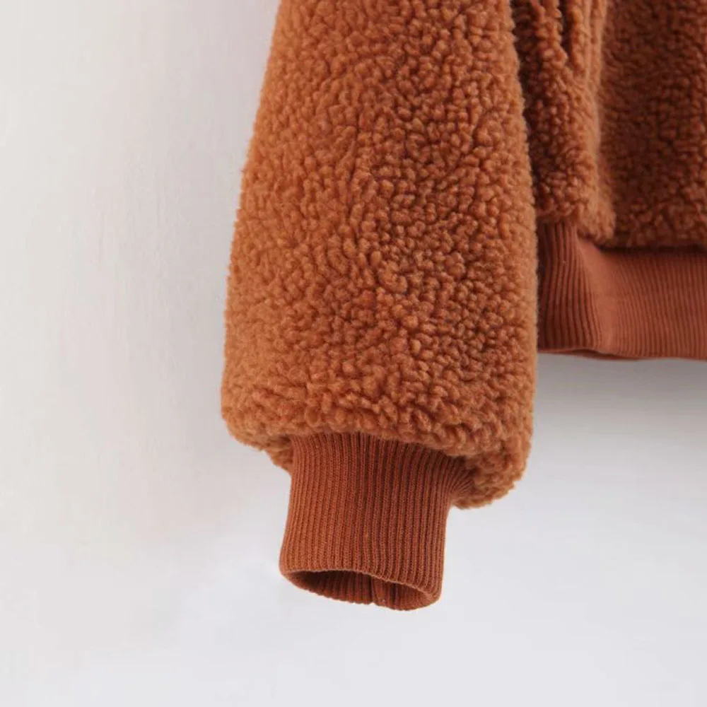 Теплая зимняя 2018 шикарная женская короткая куртка пальто из искусственного меха