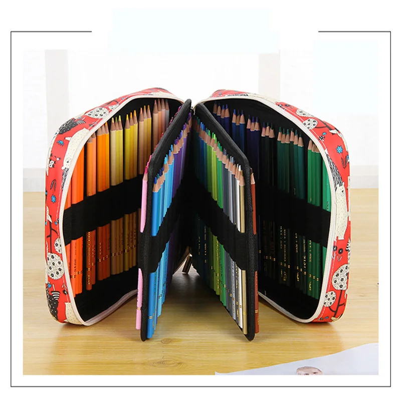 Многофункциональная Сумка-карандаш с принтом большая вместимость креативная 150