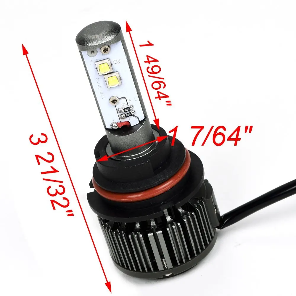 2X 40 Вт 3800лм 6000 К 9007 HB5 CREE XM L2 светодиодный чип Hi/Lo луч лампы преобразования комплект