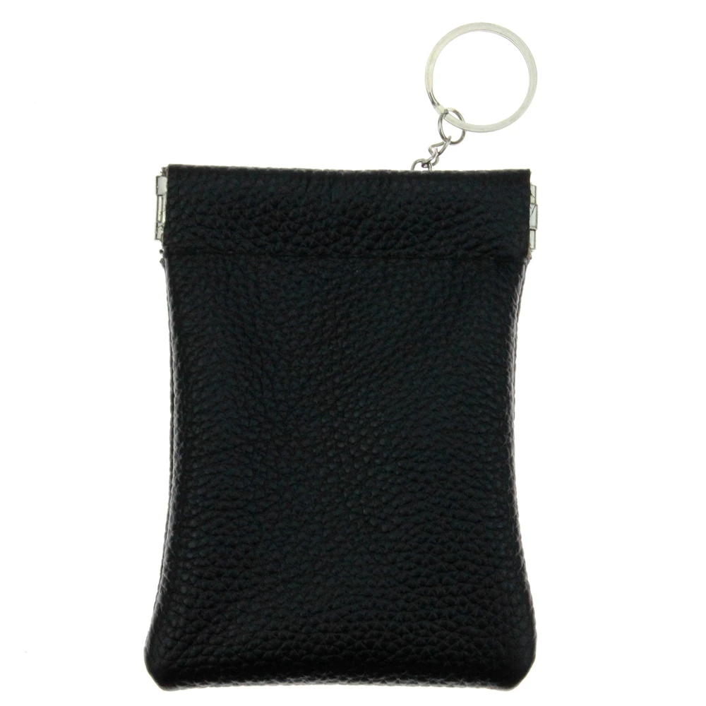 Cowhide Genuine Leather Coin Purse Women Men Small Keychain Key Ring Wallet Money Change Bag Business Credit Card Holder Pouch | Багаж и