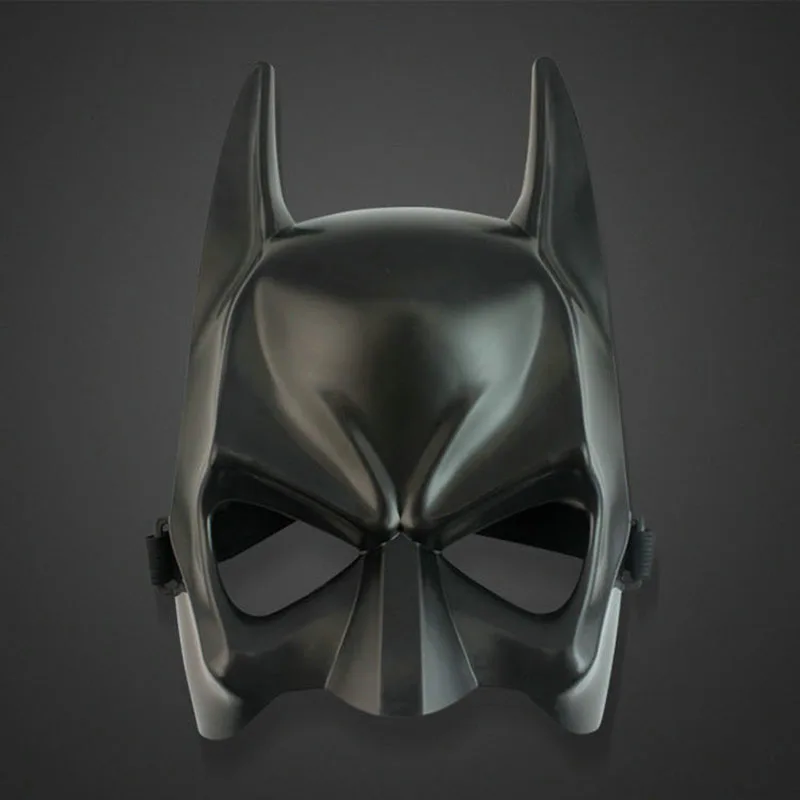 Маска на пол-лица для Хэллоуина маска Бэтмена черная маскарадная Маскарадная