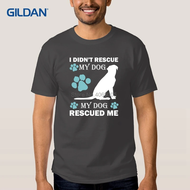 Rescue Dog интересные футболки конструкции 2018 в футболка быстрое высыхание | Мужская
