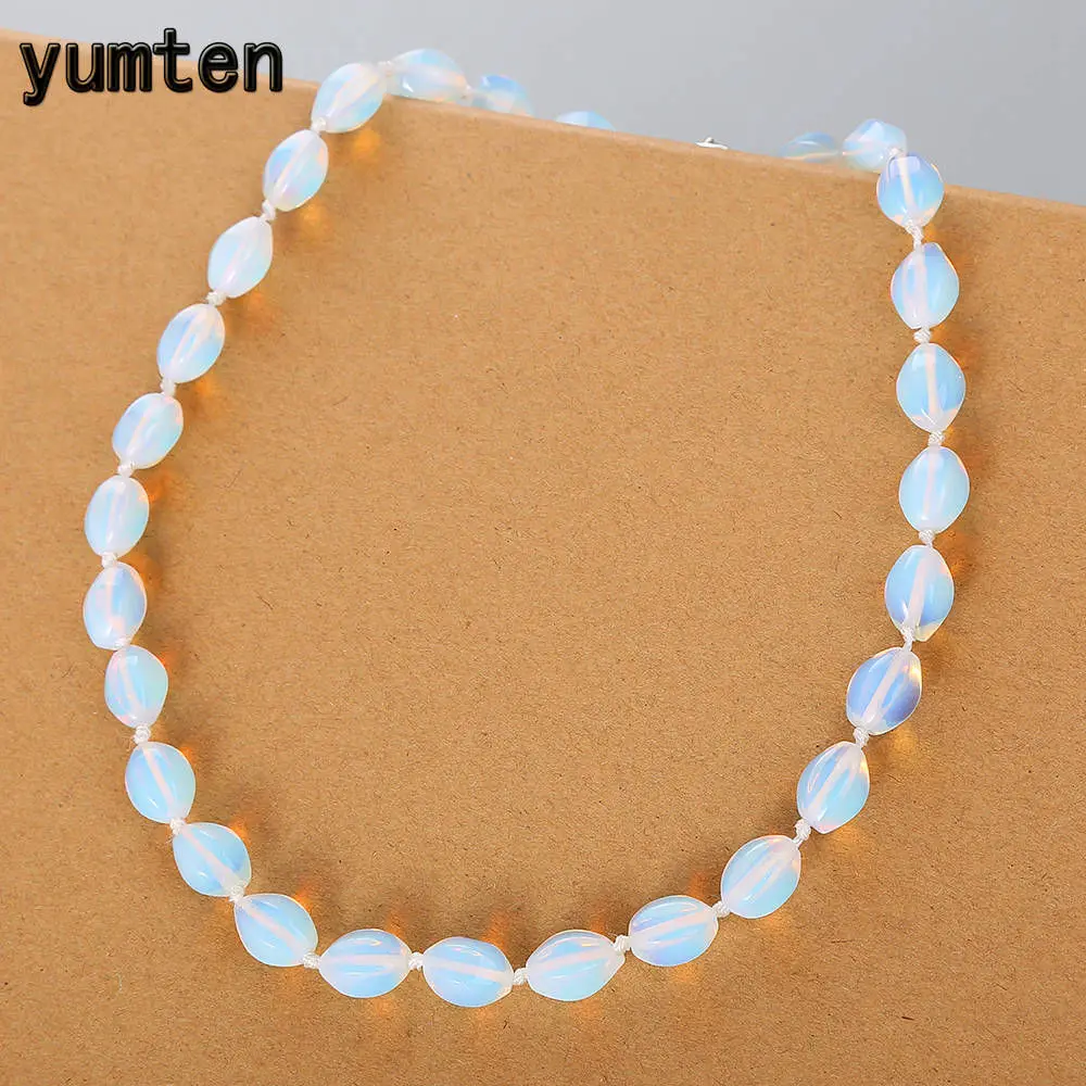 Женское Ожерелье с опалом Yumten цепочка для ключицы повседневные ювелирные