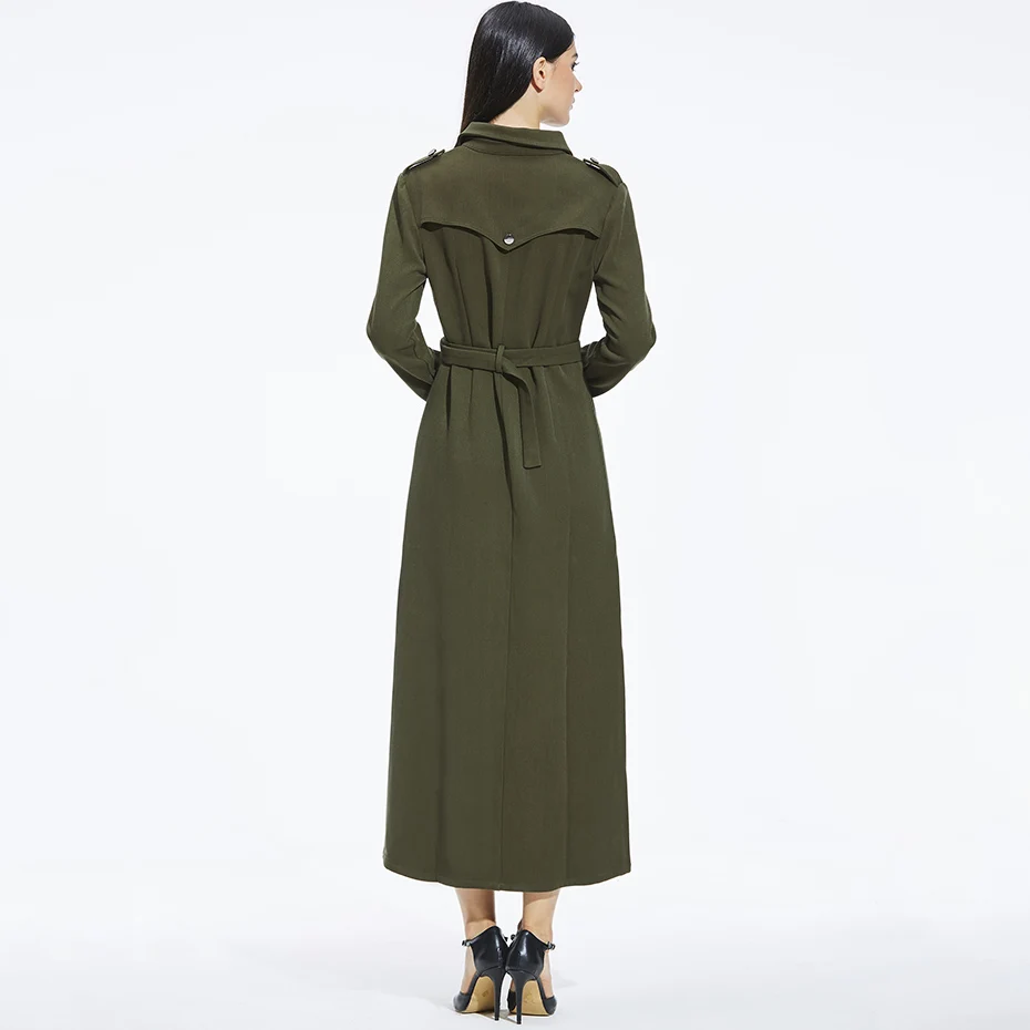 Женская рубашка длинное платье с длинным рукавом армейский зеленый крутой