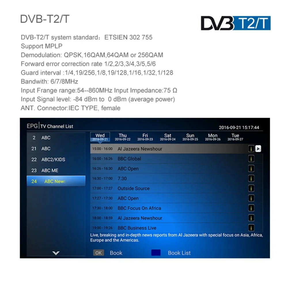 Mecool KII DVB-S2 DVB-T tv Box Android tv Box 4 K Smart tv set top box Android 7 Amlogic S905D tv Box Мультимедийный проигрыватель с IPTV Dual Wifi