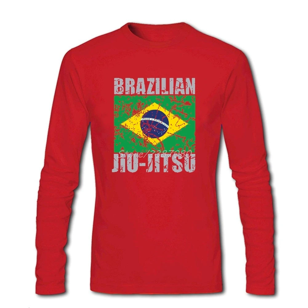 Новые дизайнерские бразильские футболки Jiu Jitsu (BJJ) хлопковые с длинным рукавом |