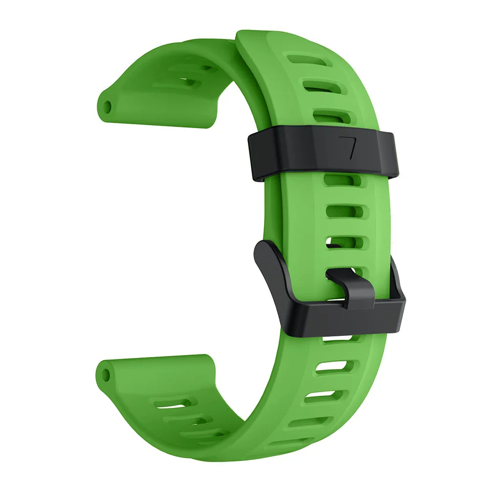 26 мм мягкий силиконовый сменный ремешок для часов Garmin Fenix 3/Fenix 3 HR/Fenix 5x Смарт-часы 26 мм силиконовый ремешок черный - Цвет: Grass Green