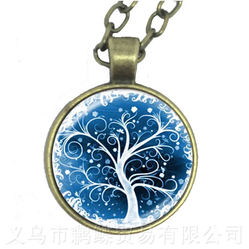 Ожерелье Cabala с изображением дерева жизни стеклянный кабошон аксессуары для