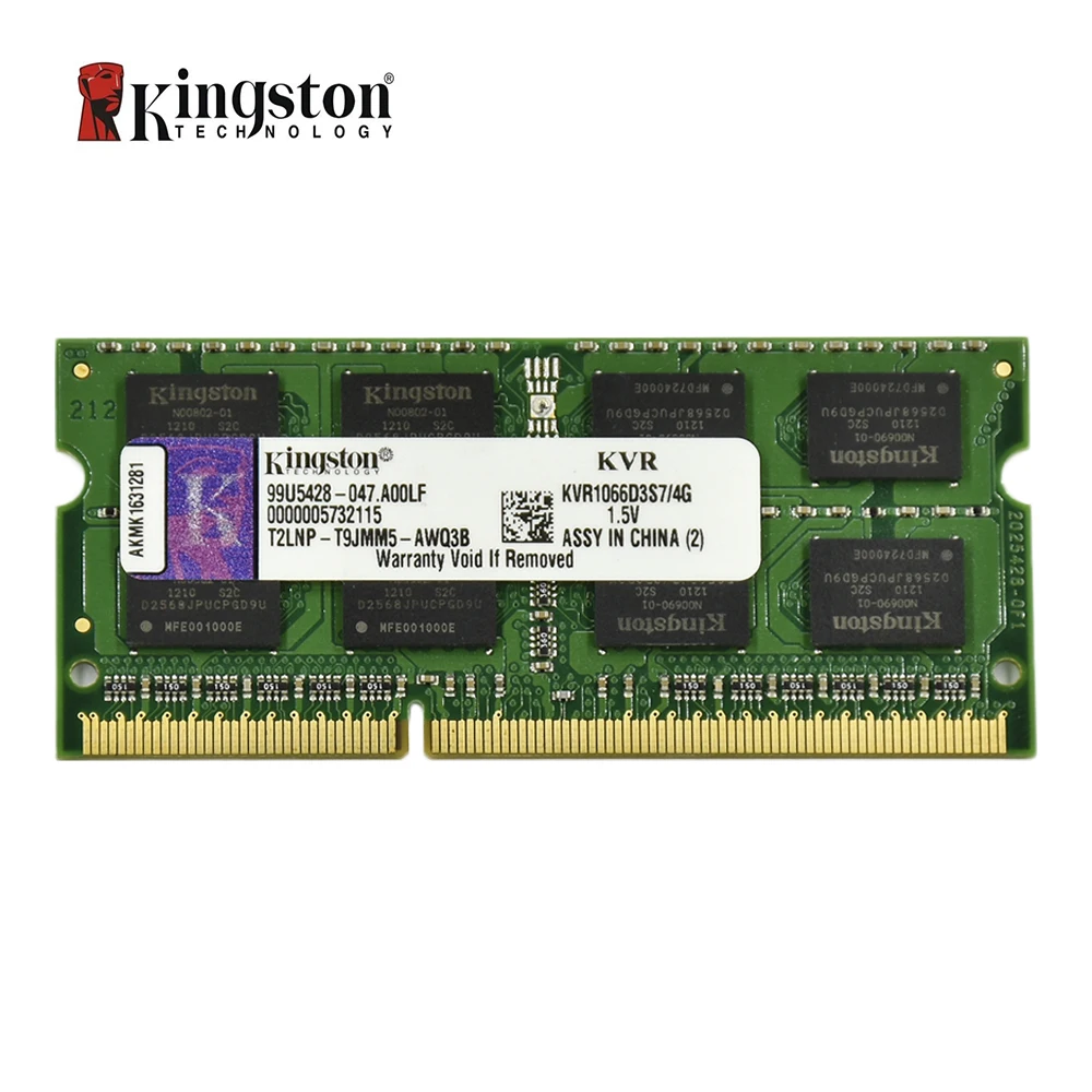 Оперативная память Kingston DDR3 4G 1066 МГц PC3 8500S CL5 204pin 1 5 в для ноутбука|Оперативная